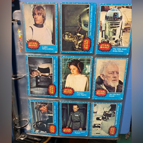 Vintage 1977 Star Wars Trading Cards Series 1 Blue COMPLETE SET 1-66 - Picture 2 of 16